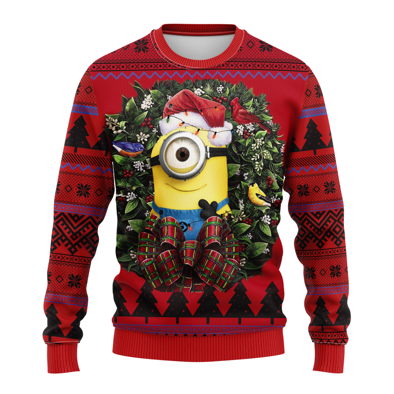 Minion Despicable Me Noel Mc Ugly Christmas Sweater Thanksgiving Gift Nearkii