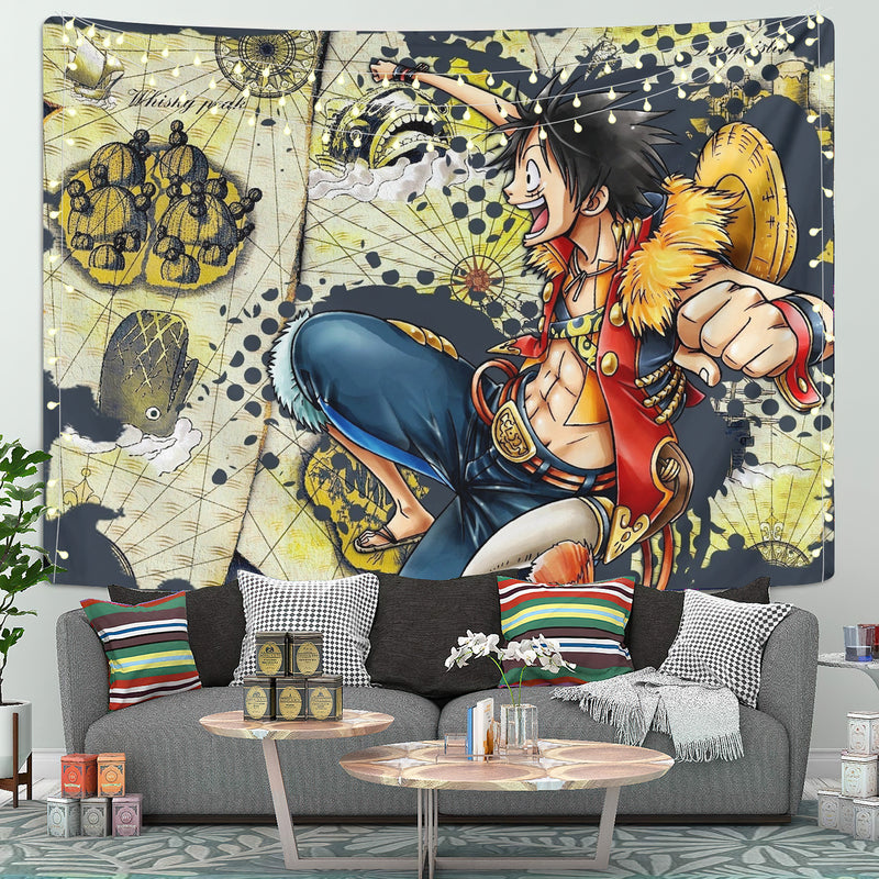 Monkey D. Luffy One Piece Tapestry Room Decor Nearkii