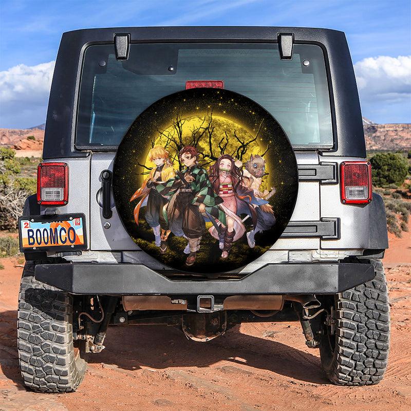 Moon Demonslayer Moonlight Spare Tire Cover Gift For Campers Nearkii