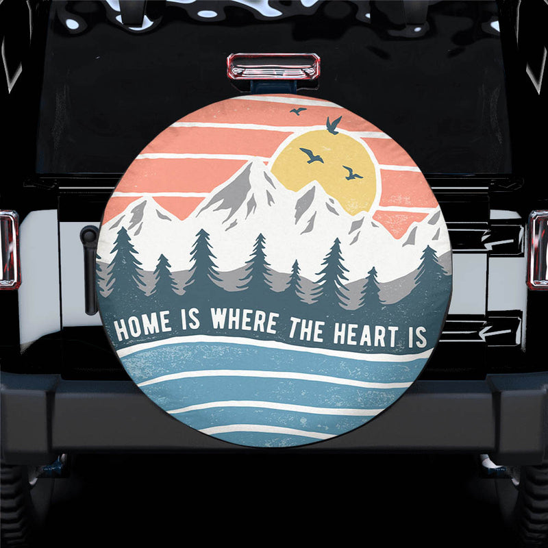 Mountain Camping Spare Tire Cover Gift For Campers Nearkii