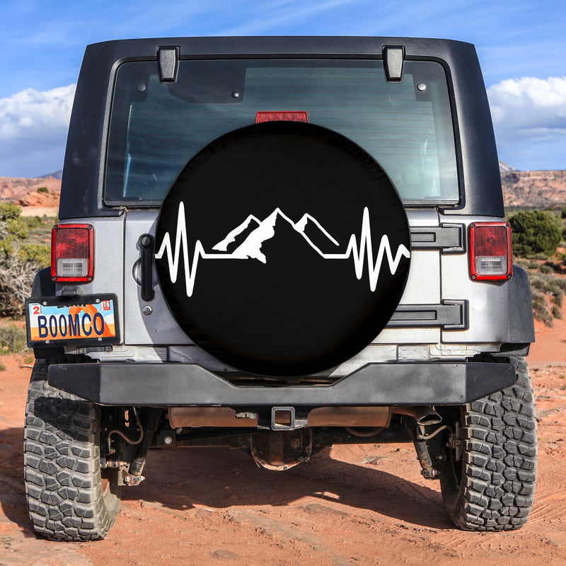 Mountain Heartbeat Spare Tire Covers Gift For Campers Nearkii