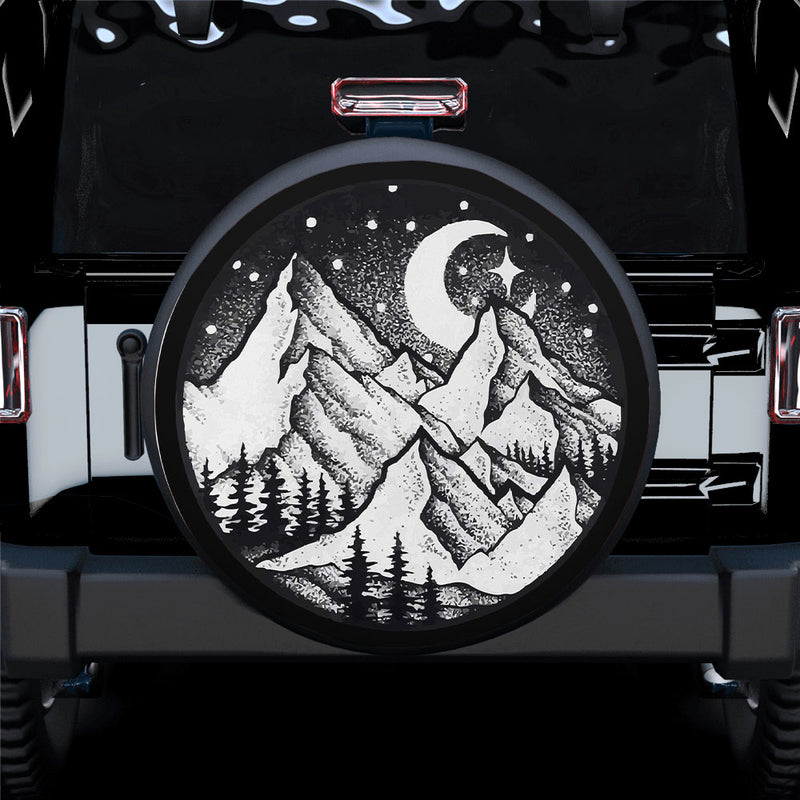 Mountain Views Spare Tire Covers Gift For Campers Nearkii