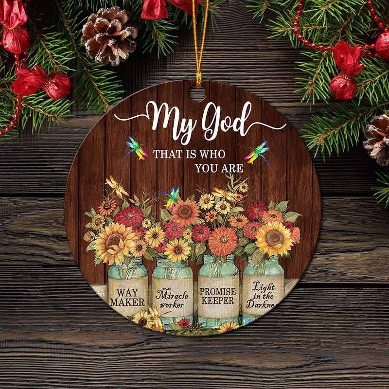 My God That Is Who You Are Mica Ornament Perfect Gift For Holiday Nearkii