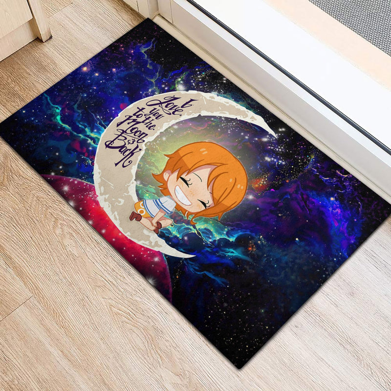 Nami One Piece Love You To The Moon Galaxy Back Doormat Home Decor Nearkii