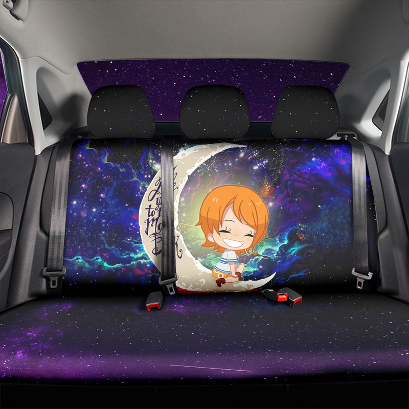 Nami One Piece Love You To The Moon Galaxy Premium Custom Car Back Seat Covers Decor Protectors Nearkii