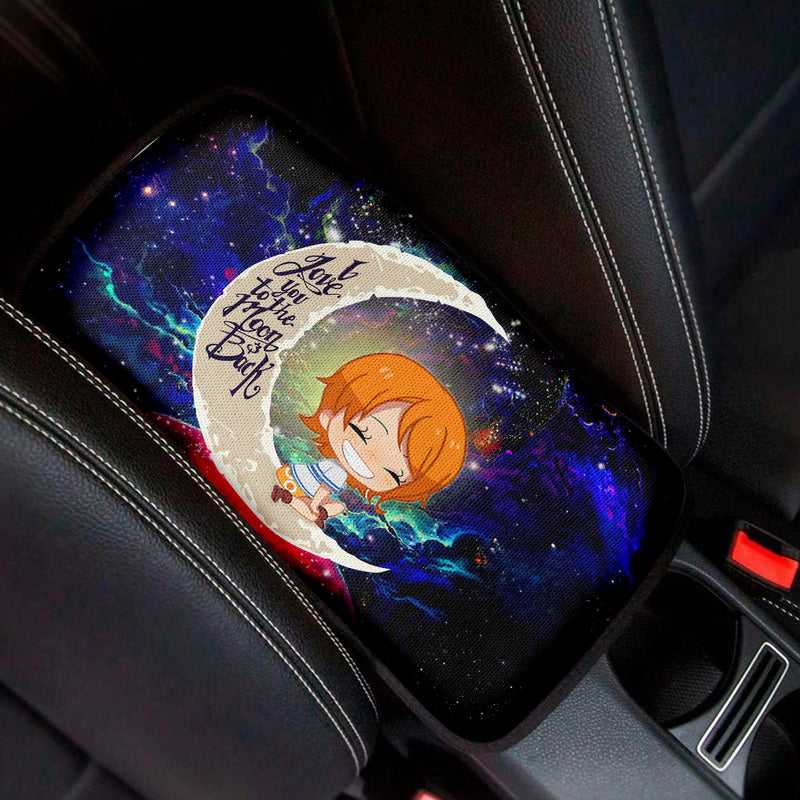 Nami One Piece Love To Moon Back Galaxy Premium Custom Armrest Center Console Cover Car Accessories Nearkii