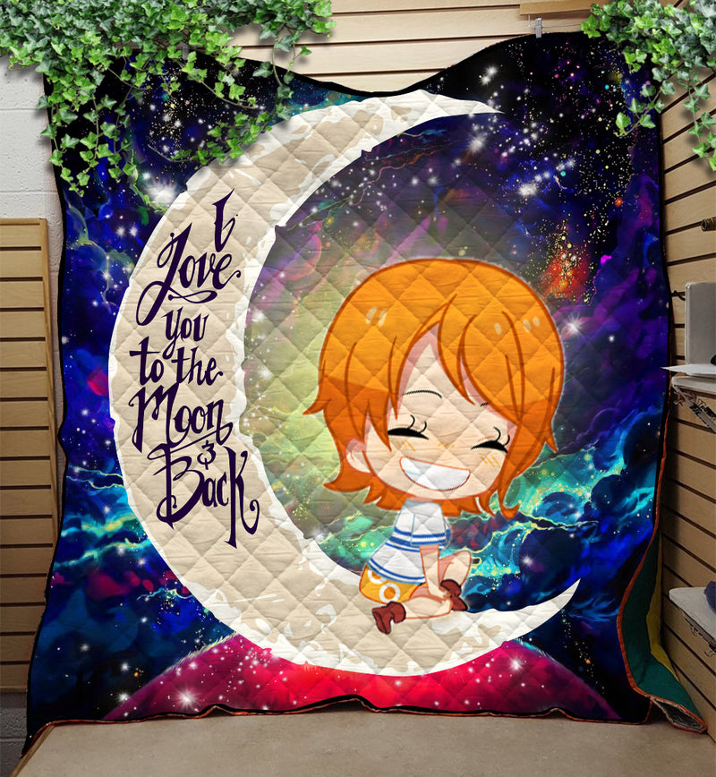 Nami One Piece Love You To The Moon Galaxy Quilt Blanket Nearkii