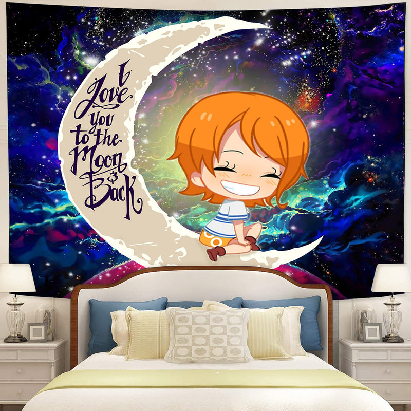 Nami One Piece Moon And Back Galaxy Tapestry Room Decor Nearkii