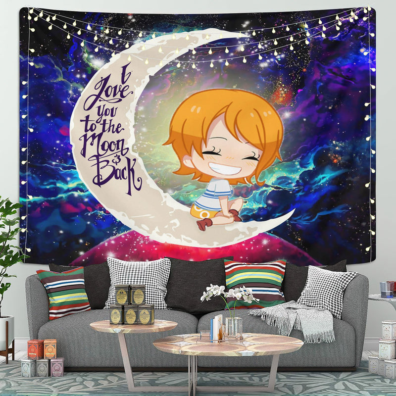 Nami One Piece Moon And Back Galaxy Tapestry Room Decor Nearkii