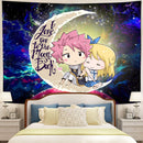 Natsu Fairy Tail Anime Moon And Back Galaxy Tapestry Room Decor Nearkii