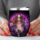 Nezuko Moonlight Love You To Moon And Back Premium Wine Tumbler Nearkii