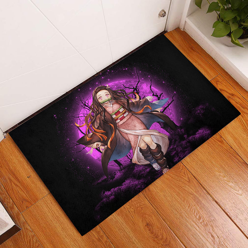 Nezuko Demonslayer Moonlight Door Mats Home Decor