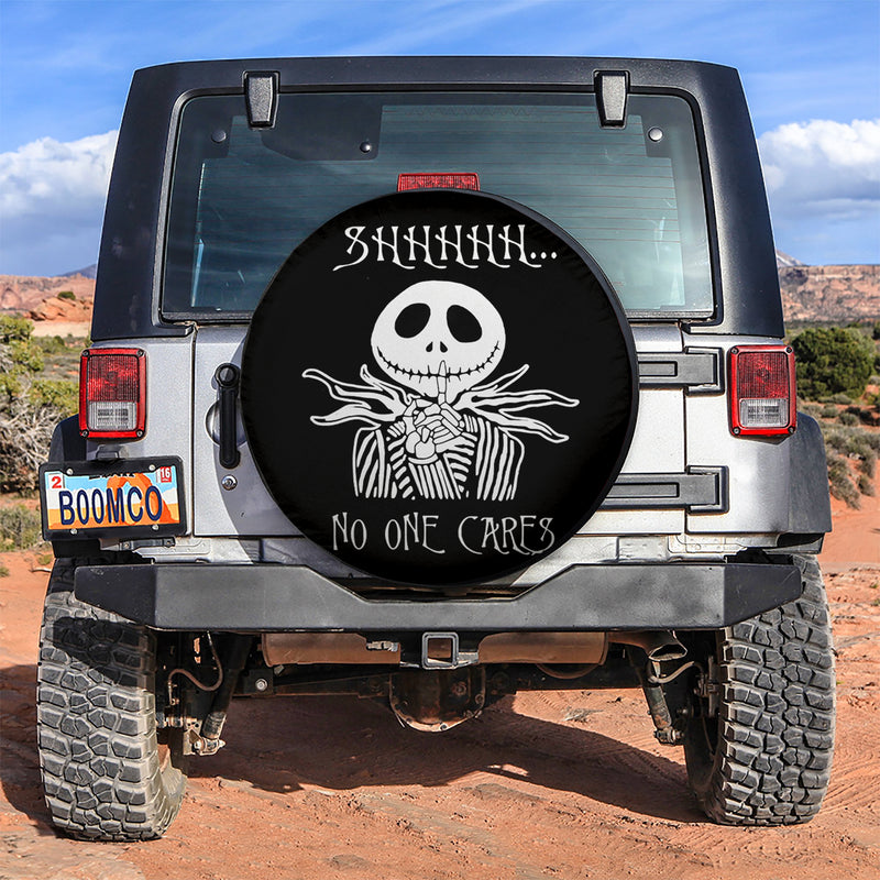 No One Cares Jack Skellington Nightmare Before Christmas Car Spare Tire Covers Gift For Campers Nearkii
