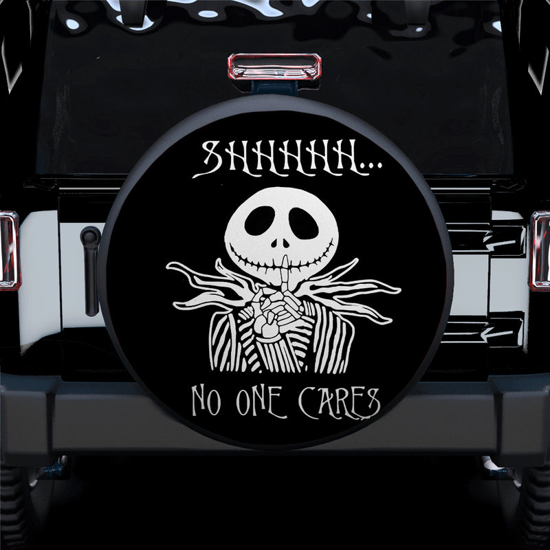No One Cares Jack Skellington Nightmare Before Christmas Car Spare Tire Covers Gift For Campers Nearkii