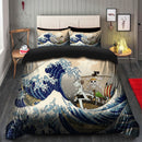 One Peace Anime The Great Wave Japan Bedding Set