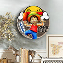 One Piece Monkey D Luffy Anime Wood Wall Clock Nearkii