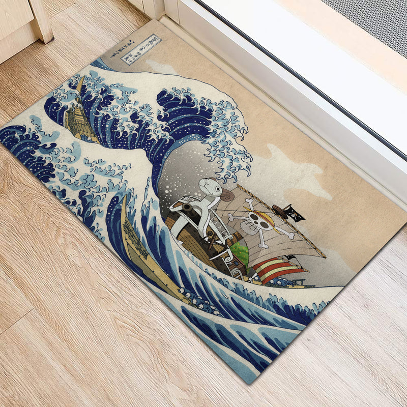 One Peace Anime The Great Wave Japan Doormat Home Decor