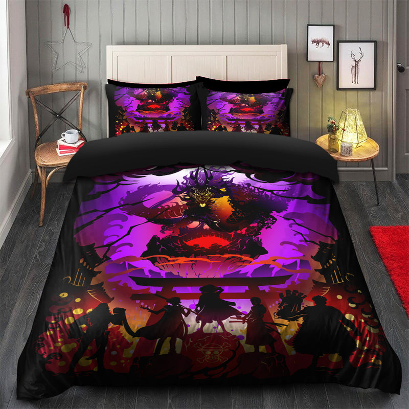 One Piece Anime Bedding Set Duvet Cover And 2 Pillowcases Nearkii