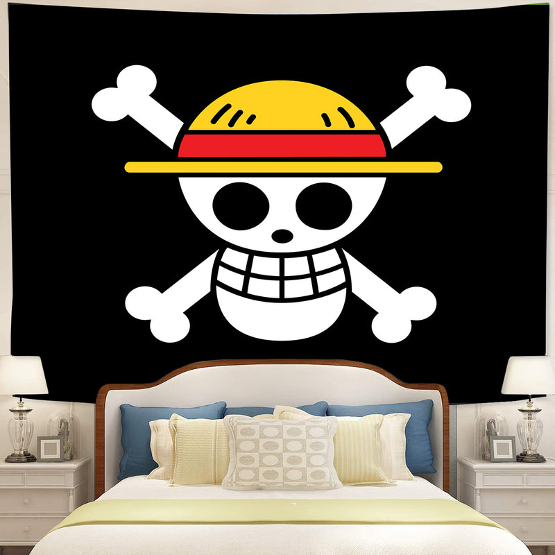 One Piece Skull Anime Tapestry Room Decor Nearkii