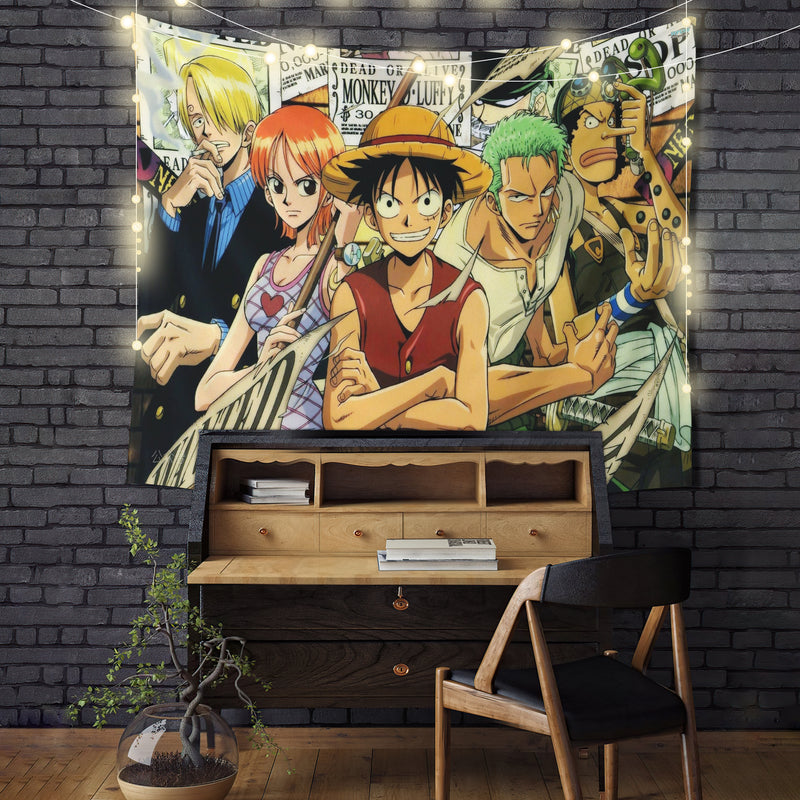 One Piece Team Tapestry Room Decor Nearkii