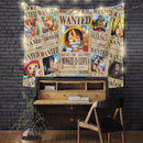 One Piece Wanted Tapestry Room Decor Nearkii