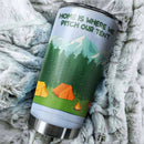 Home Is Where We Pitch Our Tent Camping Camfire Tumbler 2023 Nearkii
