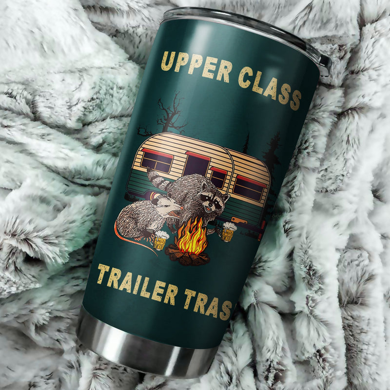 Upper Class Trailer Trash Camping Camfire Tumbler 2023 Nearkii