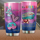 Peace Love Camp Camping Camfire Tumbler 2023 Nearkii