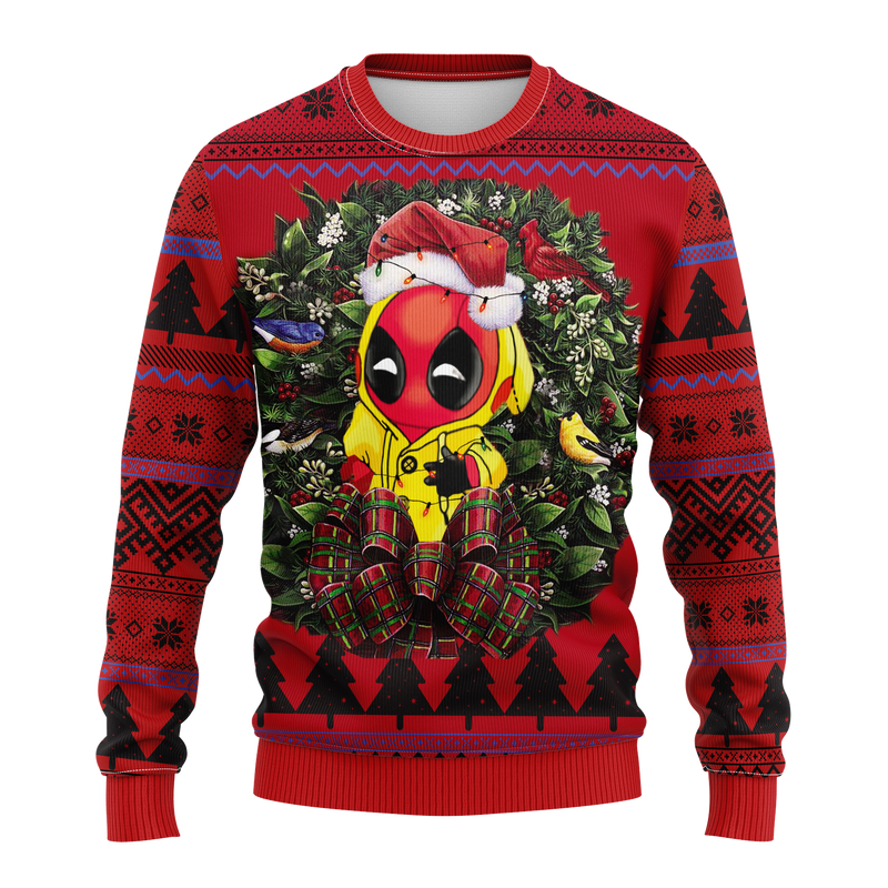 Pika Deadpool Noel Mc Ugly Christmas Sweater Thanksgiving Gift Nearkii