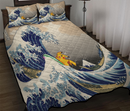 Pikachu The Great Wave Japan Quilt Bed Sets