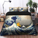 Pikachu The Great Wave Japan Bedding Set