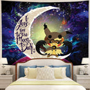 Pikachu Mimikyu Pokemon Love You To The Moon Galaxy 1 Tapestry Room Decor Nearkii