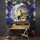 Pikachu Mimikyu Pokemon Love You To The Moon Galaxy 1 Tapestry Room Decor Nearkii