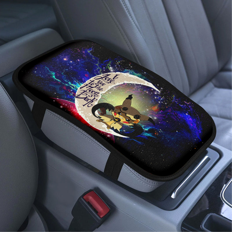 Pikachu Horro 2 Love To Moon Back Galaxy Premium Custom Armrest Center Console Cover Car Accessories Nearkii