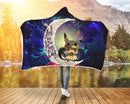 Pikachu Horro Love You To The Moon Galaxy 2 Economy Hooded Blanket Nearkii