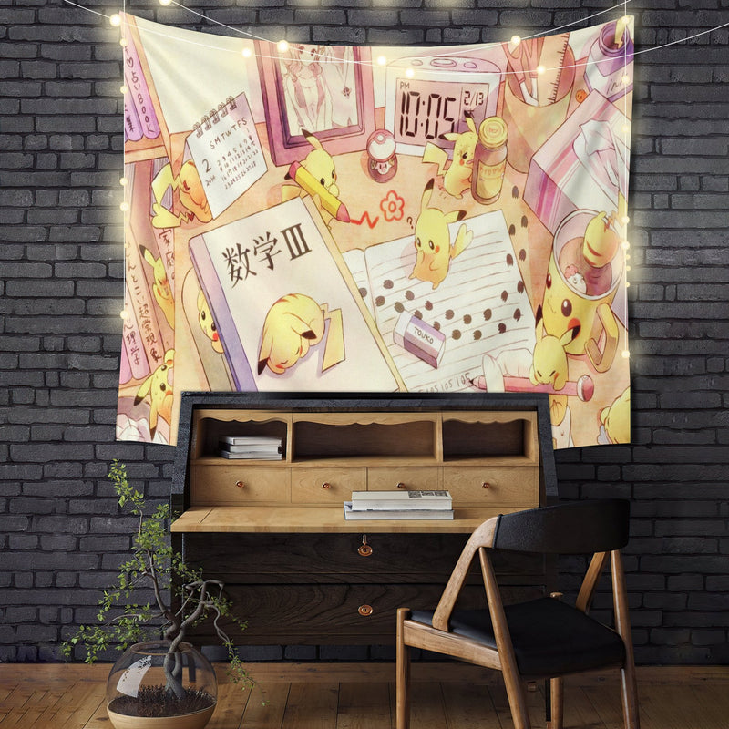 Pikachu Pokemon Anime Tapestry Room Decor Nearkii