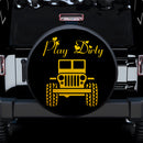 Play Dirty Yellow Girl Jeep Car Spare Tire Covers Gift For Campers Nearkii