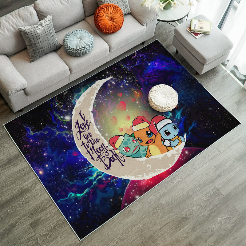 Pokemon Friends Gen 1 Love You To The Moon Galaxy Carpet Rug Home Room Decor Nearkii