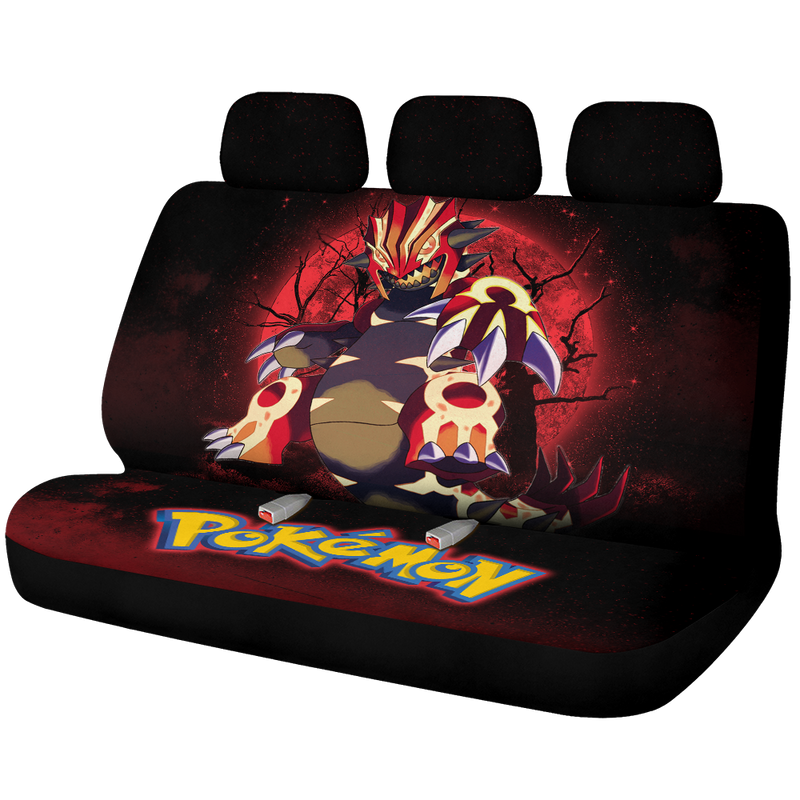 Pokemon Mega Proudon Moonlight Galaxy Premium Custom Car Back Seat Covers Decor Protectors Nearkii
