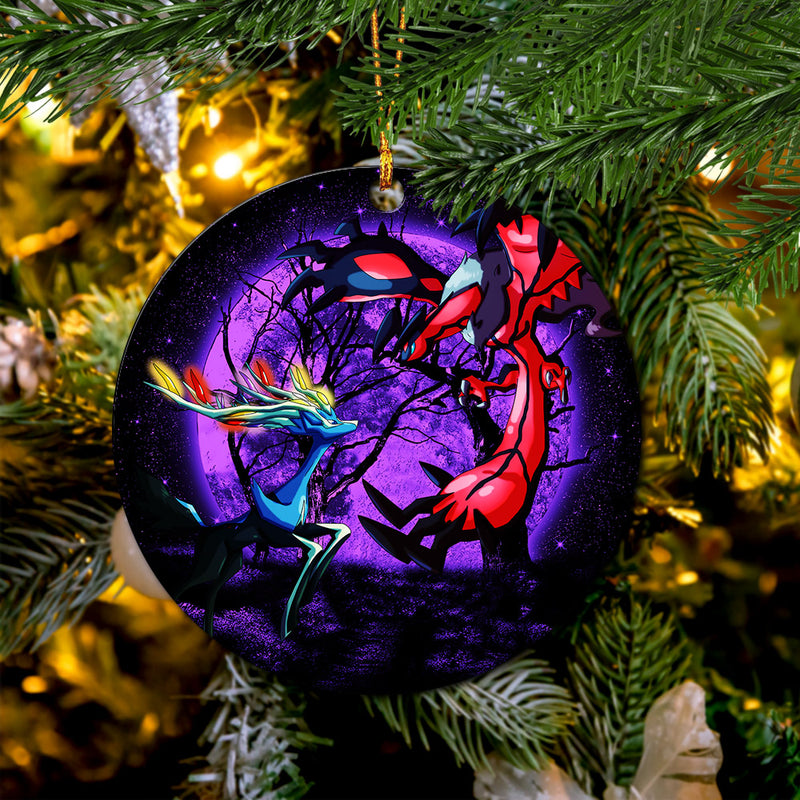 Pokemon X Y Yveltal And Xerneas Moonlight Mica Circle Ornament Perfect Gift For Holiday Nearkii