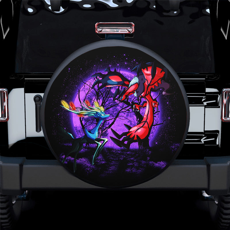 Pokemon X Y Yveltal And Xerneas Moonlight Spare Tire Cover Gift For Campers Nearkii