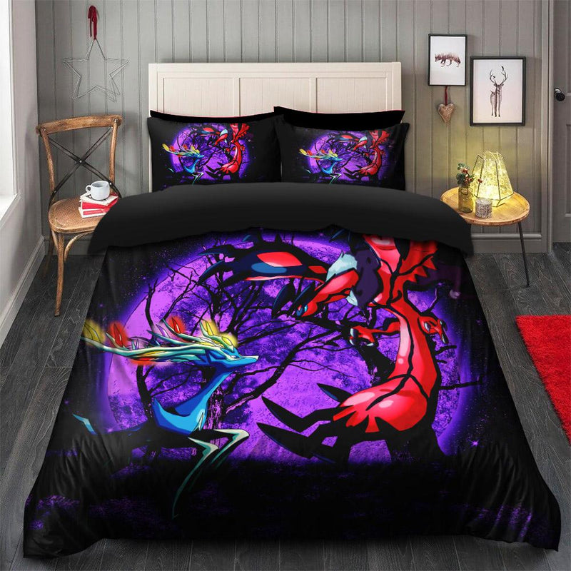 Pokemon Xerneas And Yveltal Moonlight Bedding Set Duvet Cover And 2 Pillowcases Nearkii