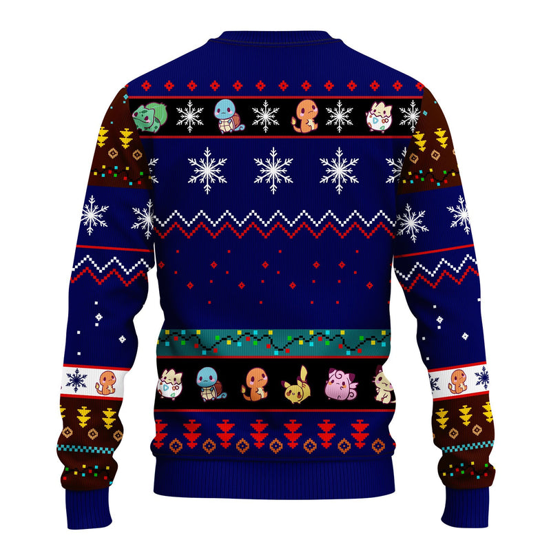 Pokemon Ugly Christmas Sweater Tree Blue 2 Amazing Gift Idea Thanksgiving Gift Nearkii