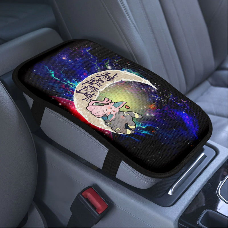 Pokemon Espeon Umbreon Love To Moon Back Galaxy Premium Custom Armrest Center Console Cover Car Accessories Nearkii