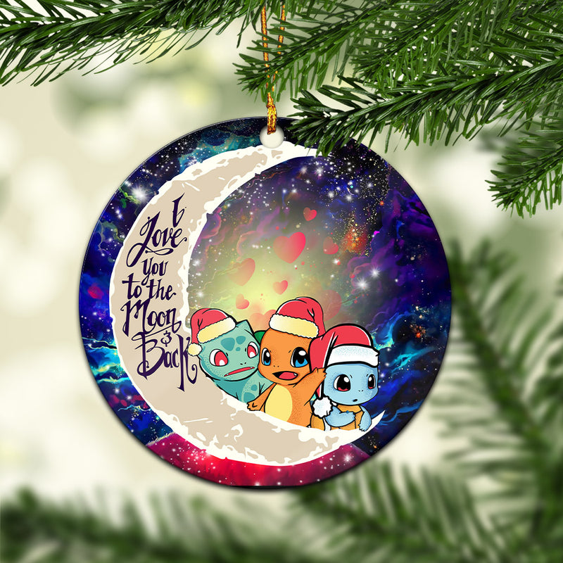 Pokemon Friends Gen 1 Love You To The Moon Galaxy Mica Circle Ornament Perfect Gift For Holiday Nearkii