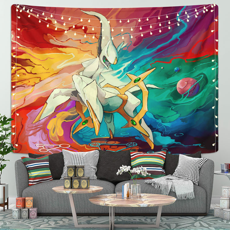 Arceus Pokemon Redux Tapestry Room Decor Nearkii