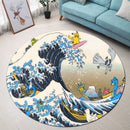 The Great Wave Japan Round Rug