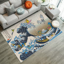 The Great Wave Japan Rectangular Area Rug