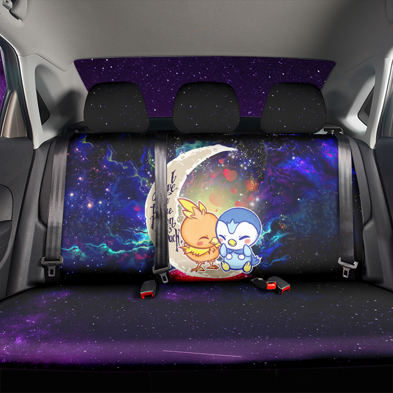 Pokemon Torchic Piplup Love You To The Moon Galaxy Car Back Seat Covers Decor Protectors Nearkii