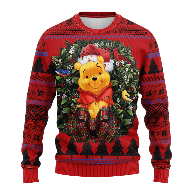 Pooh Lion King Noel Mc Ugly Christmas Sweater Thanksgiving Gift Nearkii